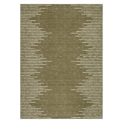 Indoor Modern Soft Washable Area Rugs with Stripped Lines Print for Bedroom Living Room