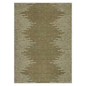 Indoor Modern Soft Washable Area Rugs with Stripped Lines Print for Bedroom Living Room - 1 of 4