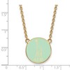Black Bow Jewelry 14k Yellow Gold Plated Sterling Silver Alpha Epsilon Phi Greek Life Necklace 18 Inch - 3 of 4