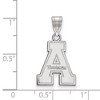 Black Bow Jewelry 14k White Gold Appalachian State Mountaineers NCAA Medium Pendant - 2 of 3