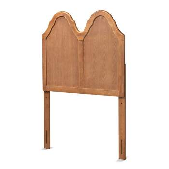 Tobin Vintage Wood Arched Headboard Walnut - Baxton Studio