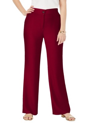 Jessica London Women's Plus Size Tummy Control Bi-Stretch Bootcut Pant