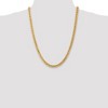 Black Bow Jewelry Men's 6.75mm 14K Yellow Gold Hollow Cuban Curb Chain Necklace - 2 of 4