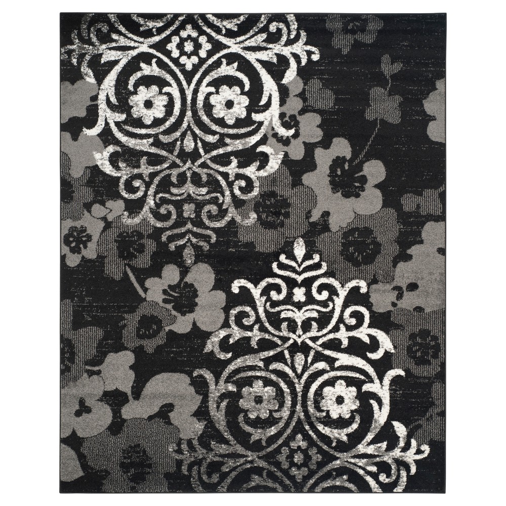 Norwel Area Rug - Black/Silver (9'x12') - Safavieh