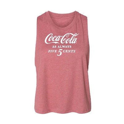 Women's - Coca-Cola - As Always Five Cents Graphic Racerback Tank