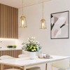 LNC Pursuit 1-Lights 7.5“ Modern Mini Pendant  Lights, Gold/Brown - 2 of 4