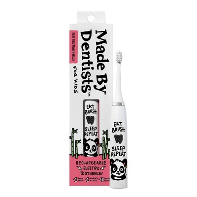 Made By Dentists Kids' Rechargeable Electric Toothbrush with 2 Replacement Toothbrush Heads and Charger - Panda
