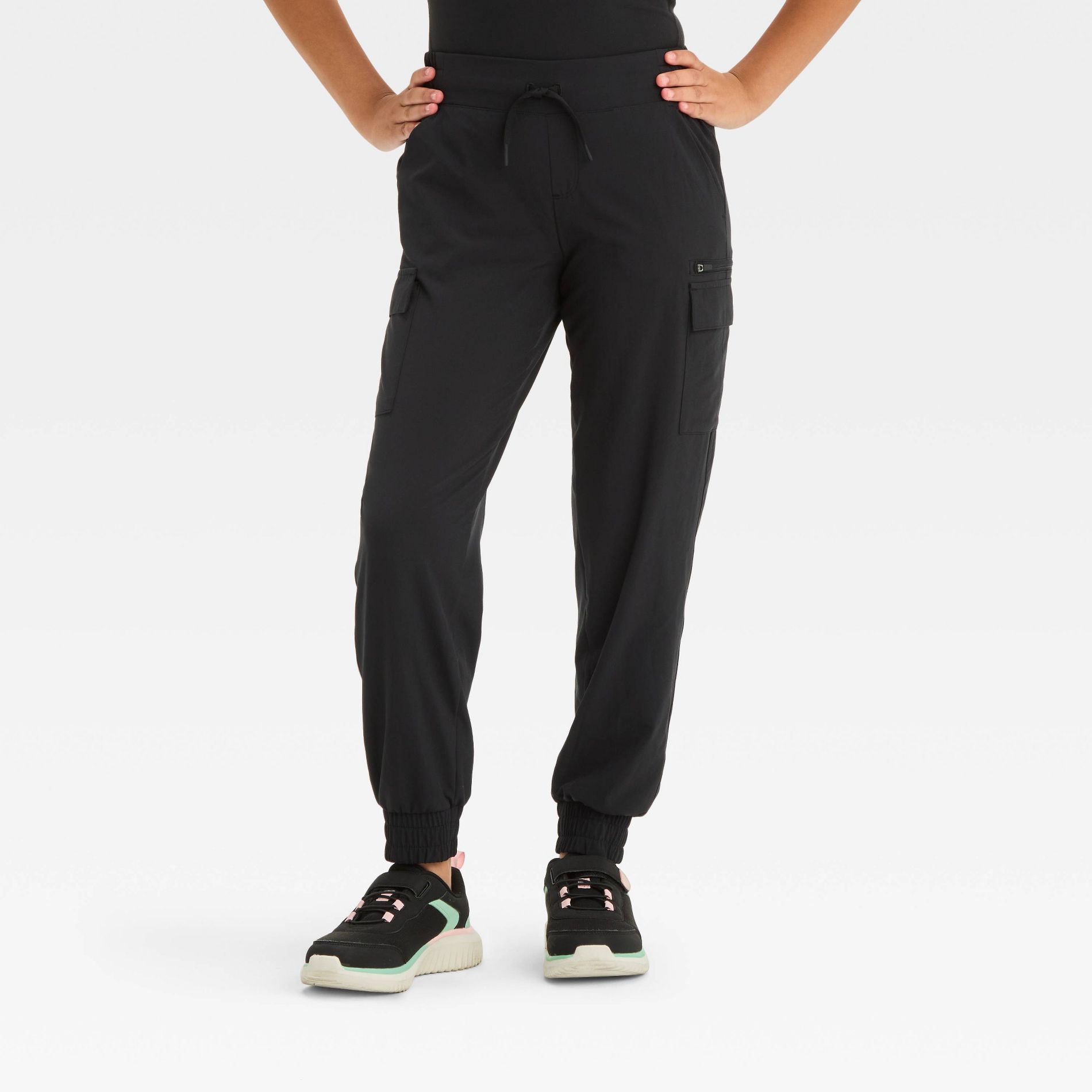 Girls' Woven Cargo Jogger Pants - All In Motion™