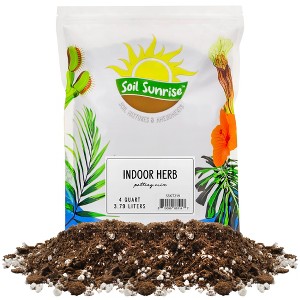 Soil Sunrise Indoor Herb Planter Potting Mix, for Container Gardening - 1 of 4