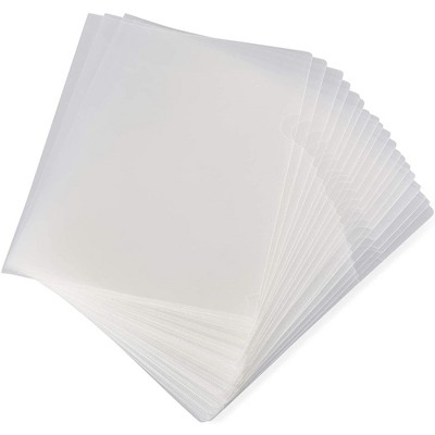 Paper Junkie 24-Pack Clear Project Protector Folders for Letter Size Documents, 11.4 x 8.9 inches