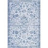Acekool 10x13 Vintage Medallion Washable Area Rug, Extra Large Non-Slip Distressed Floral Carpet, Stain Resistant for Living Room, Bedroom, Grey - 4 of 4