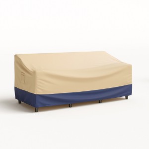 Costway Patio 77''x43'' 3-Seater Outdoor Deep Couch Sofa Cover Waterproof Handle Air Vent - 1 of 4