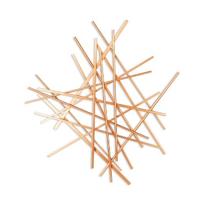 Cheung's Avalon Small Abstract Wall Decor Rose Gold
