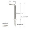 Unique Bargains Metal Home Vinyl Screw-in Cup Hook Hanger Holder 50 Pcs - 2 of 4
