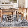 Washable Runner Rug for Kitchen, Non-Slip Non-Shedding Vintage Floral Carpet, Ultra Soft Foldable Medallion Hallway Mat - 2 of 4