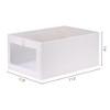 Unique Bargains Linen Fabric Collapsible Storage Cube Basket for Organizing Clothes Books 1 Pc - 4 of 4