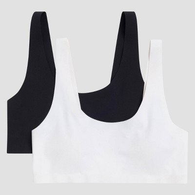 Hanes Girls' 2pk Bonded Comfort Bra