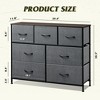 GALAXHERO 7 Drawer Dresser & TV Stand, Entertainment Center with Metal Frame, Media Console for 45" TVs, for Bedroom & Living Room - 4 of 4