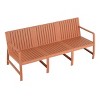 All-Weather Outdoor 3-Seat Patio Chat Sofa, Modern Compact Lounge Seating for Garden, Balcony, or Small Space-The Pop Home - 4 of 4