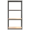 VidaXL 4-Layer Storage Shelf Anthracite Steel&Engineered Wood - 4 of 4
