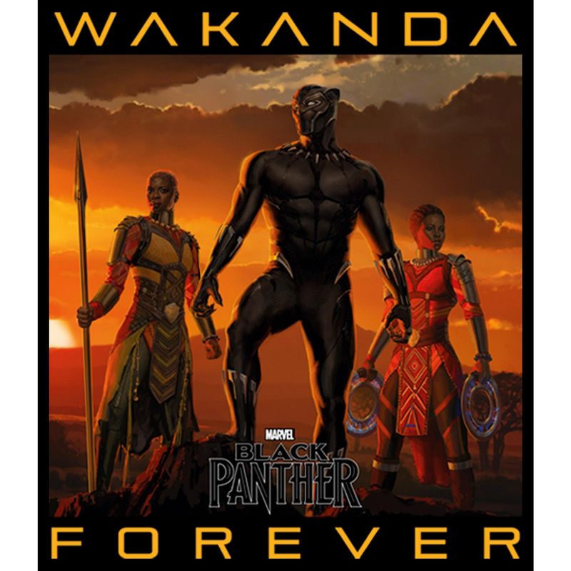 Men's Marvel Black Panther 2018 Wakanda Forever T-Shirt, 2 of 6