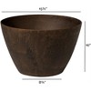 Novelty Indoor/Outdoor Artstone Napa Bowl Planter with Water-Minder - 4 of 4