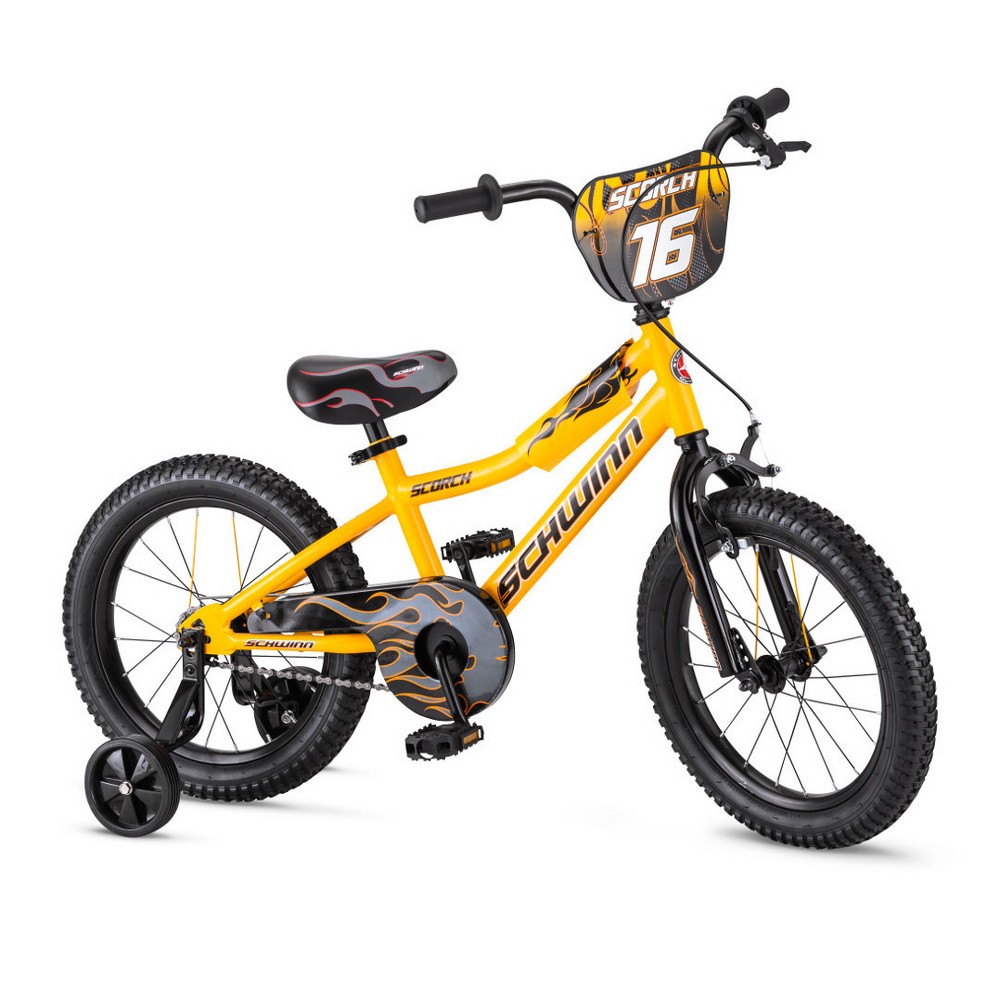 UPC 038675168060 product image for Schwinn Scorch 16 Kids' Bike with Training Wheels - Yellow | upcitemdb.com