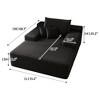 68"x51" Faux Fur Oversized Chaise Lounge Chair with Plush Comfort - 2 of 4