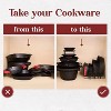LunaLulinlk 5-Tier Pan Rack Silicone Coated Cookware Organizer for Cast Iron Skillets & Pots, 15.7" Black 2-Pack - 4 of 4