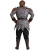 HalloweenCostumes.com X Large  Men  Adult Snow Warrior Costume Mens Barbarian Viking Costume with Faux Fur Jacket, Gray/Gray/Gray - 3 of 4