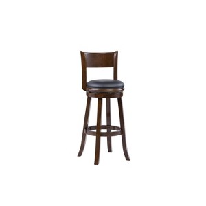 Boraam Palmetto Extra Tall Swivel Stool Cappuccino Finish - 1 of 4