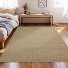 Machine Washable Non-Shedding Modern Abstract Rug - Soft Thin Indoor Non-Slip Carpet for Bedroom, Dining Room, Kids Play Room Home Office - 3 of 4