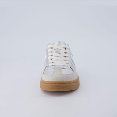 Женские кроссовки CUSHIONAIRE Bailey Womens Retro Sneaker, Classic Everyday Sneakers for Women with Sleek Rounded Toe and Memory Foam -Silver 8 — фото 5