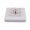 Simply Conserve 4.5 in. 60-Watt Square White Integrated LED Flush Mount with White Plastic Shade - 2 of 4