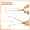 Unique Bargains Metal Non-Slip Durk Bill Hair Clip 3.54"x0.59" 6 Pcs - 4 of 4