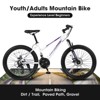 Kumasinova 24" Mountain Bike with 100mm Front Suspension for Teens & Adults,Shimano 21-Speed Gears,Sturdy Steel Frame,Dual Disc Brakes - 4 of 4