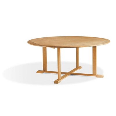 Oxford 67" Round Teak Patio Dining Table - Oxford Garden