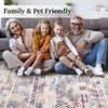 Geometric Rug for Living Room Washable Area Rugs, Non-Slip Bathroom Stain Resistant Floor Carpet - 4 of 4