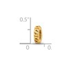 Black Bow Jewelry 14k Yellow Gold Plated Sterling Silver Swirl Spacer Bead Charm - 4 of 4