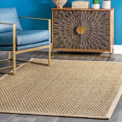 Reversible Natural Seagrass 31"x5" Indoor/Outdoor Area Rug