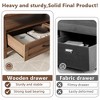 41'' Coffee Table with Storage, Farmhouse Center Table with 2 Storage Drawers & Open Shelf, Easy Assembly and 220 Lbs for Living Room, Home Office - 3 of 4