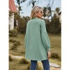 Women's Textured Knit Cardigan Longline Shacket with Drop Shoulder for Fall Outfits - 2 of 4