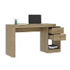 NicBex Home Office Desk 47.5" L Morden Expandable Writing Desk with Drawers, Open Storage Shelf, Wooden Desktop and Legs for Study and Work - 2 of 4