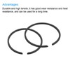 Unique Bargains Durable High Tensile Piston Ring Set 2 Pcs - 4 of 4