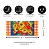 Evergreen Blessed Floral Arrangement Sassafras Indoor Outdoor Switch Doormat 1'10"x22" - 2 of 4