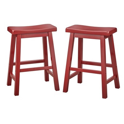 Red saddle bar deals stools