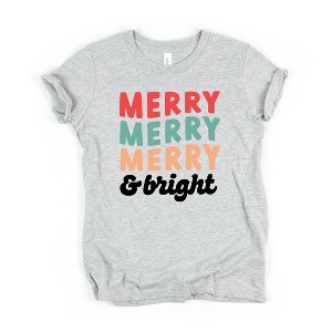 The Juniper Shop Merry And Bright Stacked Toddler Short Sleeve Tee - 1 of 2