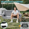 Docred Oversized Double Camping Chair, Folding 2 Person Camping Chair Loveseat, Lawn Chairs with Carrying Bag - 4 of 4