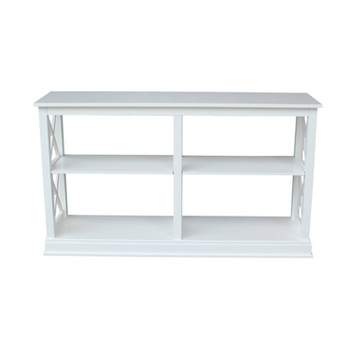Hampton Sofa - Server Table with Shelves - White - International Concepts