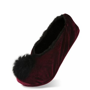 Pavilion Gift Company -  - M/L Velvet Slipper - Slippers - 1 of 4
